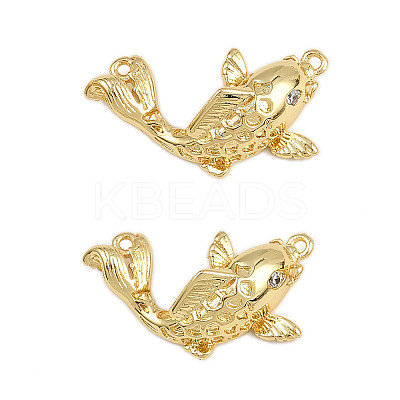 Brass Micro Pave Cubic Zirconia Pendants KK-A269-09G-1