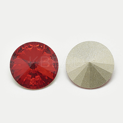 Pointed Back Glass Rhinestone Cabochons RGLA-T086-8mm-07-1