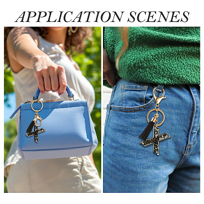 1Pc Resin Letter Keychains KEYC-TADJ0001-09X-1