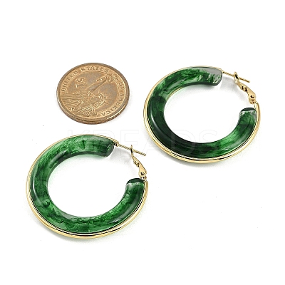 304 Stainless Steel Hoop Earrings For Women LS-EJEW-B113-02G-01-1