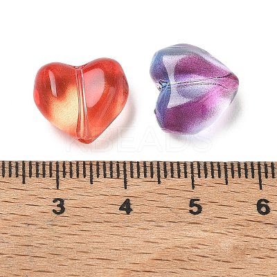 Baking Paint Transparent Glass Beads GL-CBA7B2B-10-1