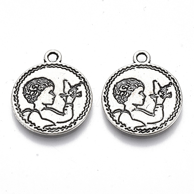 Tibetan Style Alloy Pendants TIBE-N006-30AS-LF-1