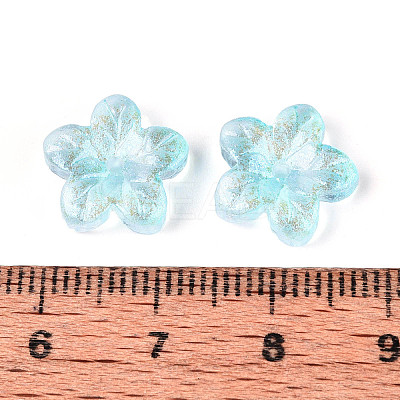 Baking Paint Transparent Glass Beads DGLA-N014-08A-07-1