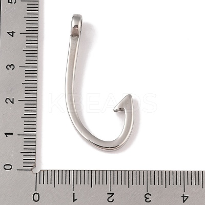 Non-Tarnish 304 Stainless Steel Hook Clasps LS-STAS-C109-14A-P-1