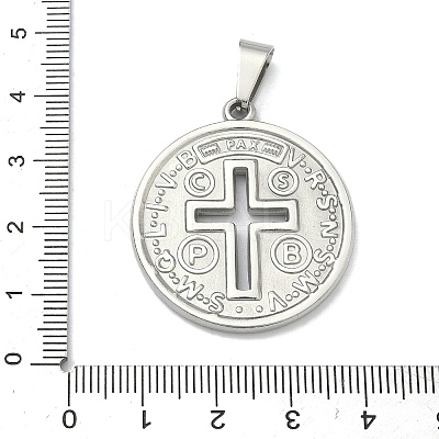304 Stainless Steel Pendants STAS-F336-17P-1