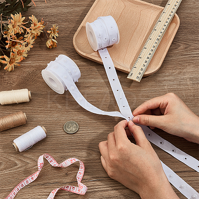 5Yards Polyester Sewing Snap Button Tape DIY-OC0014-49A-1
