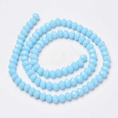 Opaque Solid Color Glass Beads Strands LS-EGLA-A034-P2mm-D08-1