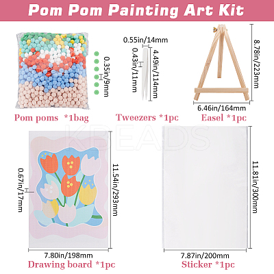 DIY Soft Balls Painting Kit for Children DIY-GF0010-13C-1