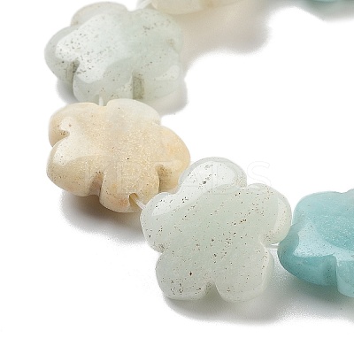 Natural Flower Amazonite Beads Strands G-F769-F01-02-1