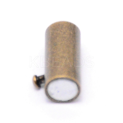Brass Magnetic Clasps STAS-WH0038-07AB-1