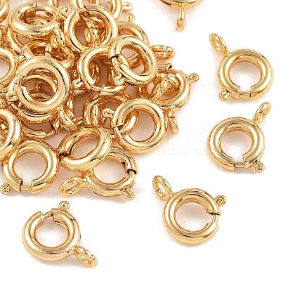 SHEGRACE Brass Spring Ring Clasps XGR0018G-47G-1