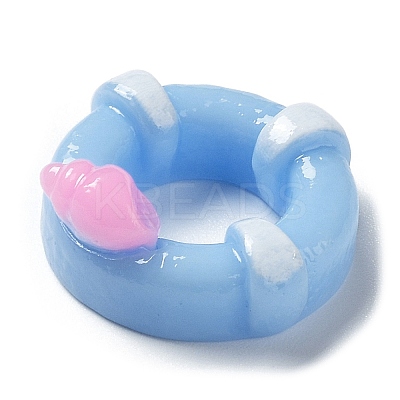Ocean Theme Cartoon Opaque Resin Cabochons LS-RESI-G071-03D-1