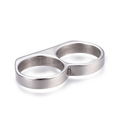 Tarnish Resistant 304 Stainless Steel Finger Rings RJEW-O032-13P-1