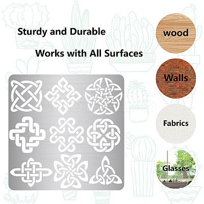 Stainless Steel Cutting Dies Stencils DIY-WH0238-074-1