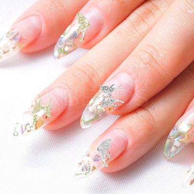 80Pcs 8 Style Alloy Glass Rhinestone Cabochons MRMJ-HY0002-28-1