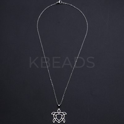 Non-Tarnish 201 Stainless Steel Pendants Necklaces NJEW-S105-JN714-45-1-1