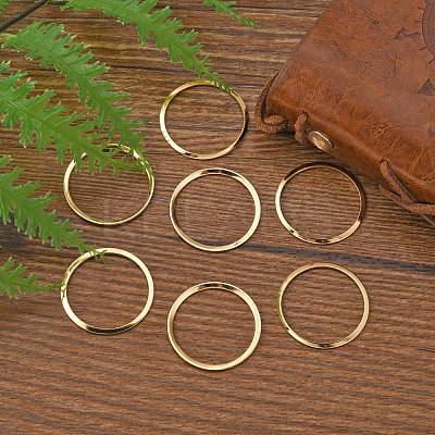201 Stainless Steel Linking Rings X-STAS-F192-001G-03-1