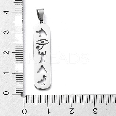 Non-Tarnish 304 Stainless Steel Pendants LS-STAS-D036-14B-P-1