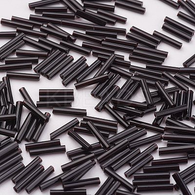 Glass Bugle Beads SEED-E001-9mm-49#-1