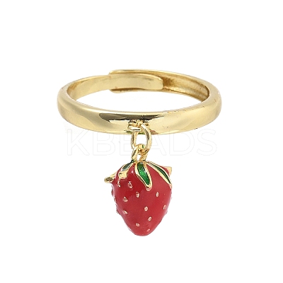 Brass with Enamel Finger Rings LS-RJEW-Q019-02B-G-1