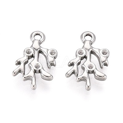 304 Stainless Steel Pendant Rhinestone Settings STAS-T067-44P-1