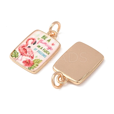 Printed Brass Pendants KK-CBA3895-01C-G-1