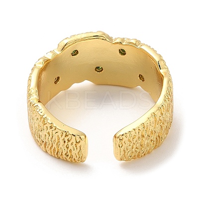Rack Plating Brass Cuff Rings RJEW-D008-18G-1