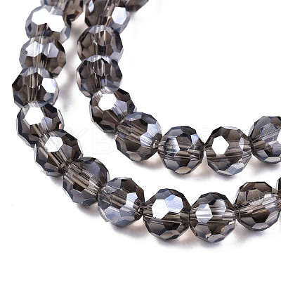 Electroplate Glass Bead Strands EGLA-R015-8mm-32-1