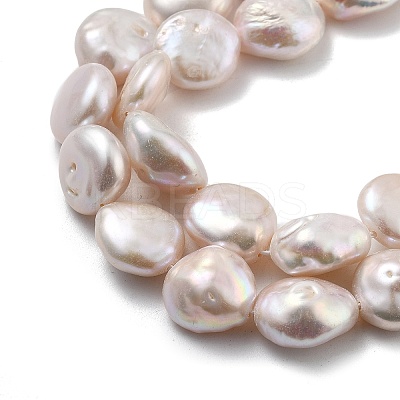 Natural Baroque Keshi Pearl Beads Strands PEAR-P064-18A-02A-1