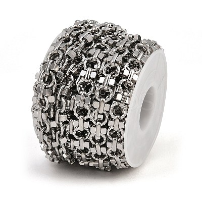 304 Stainless Steel Twist Ring Link Chains CHS-P025-04A-P-1