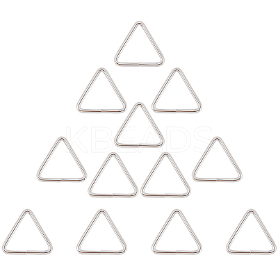 12Pcs Triangle Iron Linking Rings IFIN-CP0002-96P-1