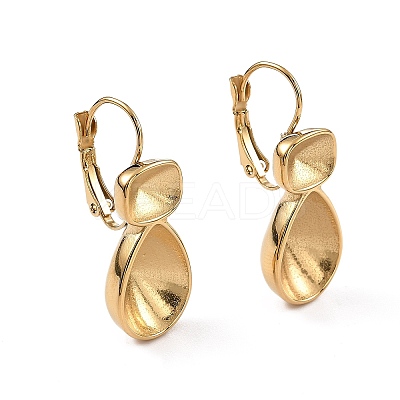 Ion Plating(IP) 304 Stainless Steel Leverback Earring Findings EJEW-G346-04G-1