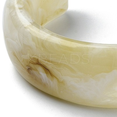 Resin Plain Cuff Bangles BJEW-B074-03A-1