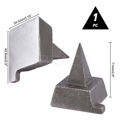 Iron Horn Anvil Jewelers Metalworking Tool with Wide Base for Jewelry Making DIY-WH0304-095-1