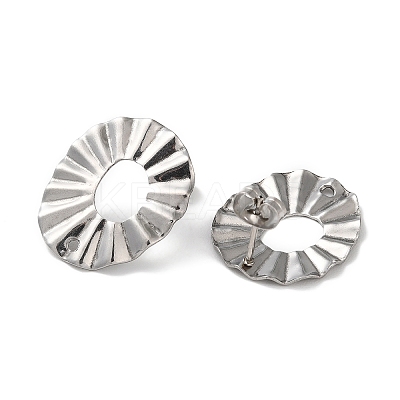 Non-Tarnish 304 Stainless Steel Stud Earring Findings STAS-P328-17P-1