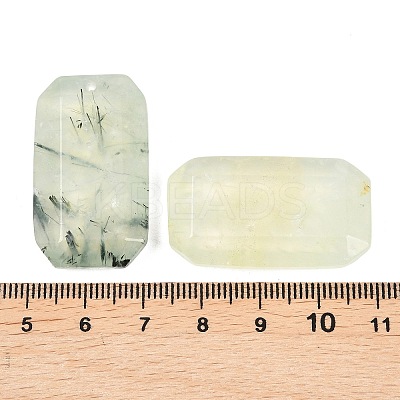 Natural Prehnite Pendants G-H325-03N-1