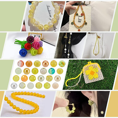 24 Color Imitation Pearl & Crackle & Transparent & Opaque Glass Beads GLAA-PH0002-89A-1