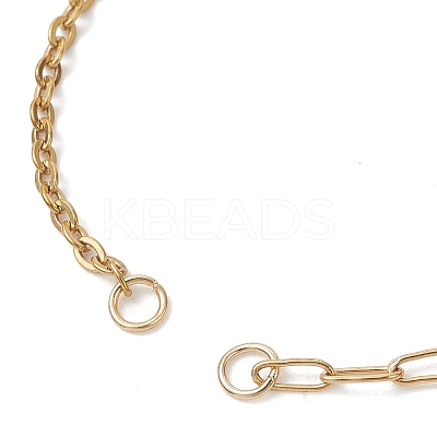 4Pcs 4 Styles 304 Stainless Steel Mixed Chain Bracelet Making AJEW-JB01559-1