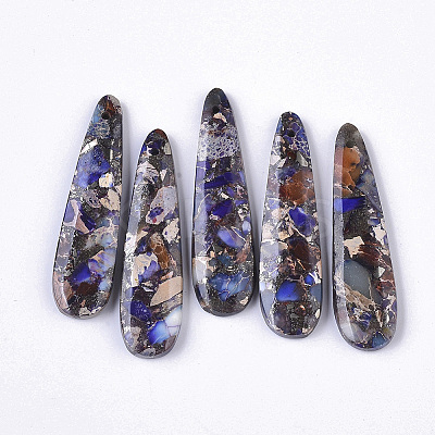 Synthetic Regalite/Imperial Jasper/Sea Sediment Jasper Pendants LS-G-S366-006B-1