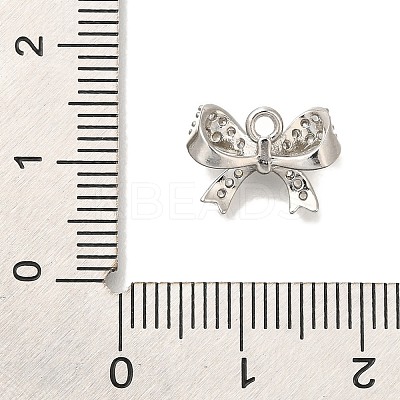 Brass Micro Pave Cubic Zirconia Pendants KK-Q001-11P-1