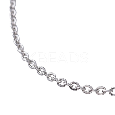 304 Stianless Steel Cable Chain Bracelet Making STAS-CJ0001-134P-1