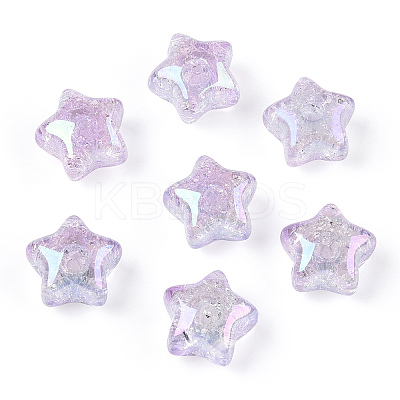 Transparent Crackle Acrylic Beads LS-TACR-S148-03E-1