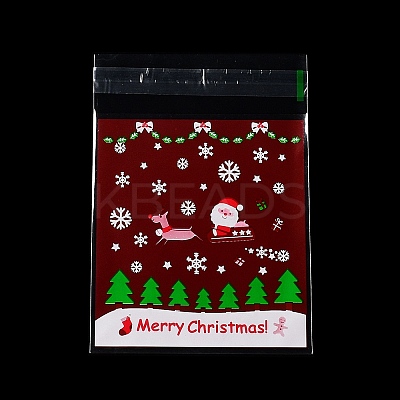 Christmas Theme Plastic Bakeware Bag OPP-Q004-03F-1