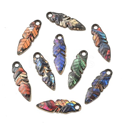 24Pcs 12 Colors Zinc Alloy Pendants FIND-CJ0005-14-1