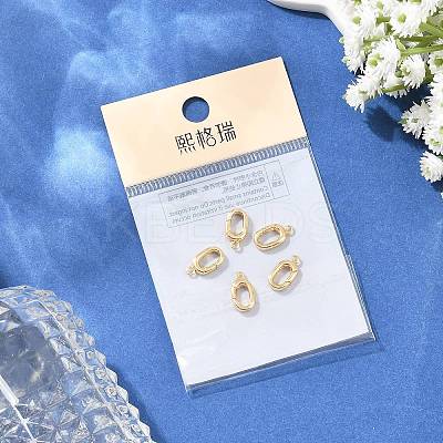 SHEGRACE Brass Spring Gate Rings XGR0096G-129G-1