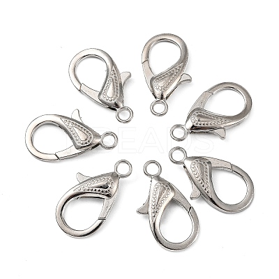 Zinc Alloy Lobster Claw Clasps LS-PALLOY-D008-P-1