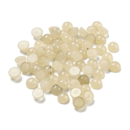 Natural White Jade Dyed Cabochons G-H309-03-19-1
