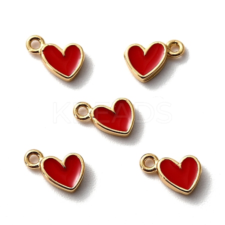 10Pcs Brass Enamel Pendants KK-SZ0005-64-1