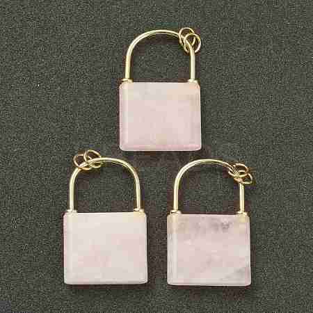 Natural Rose Quartz Pendants G-B012-16G-08-1