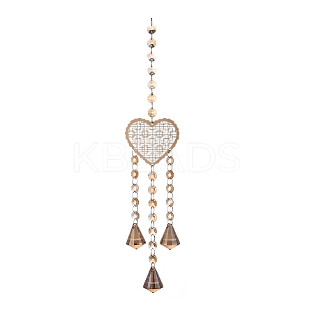 Heart Hanging Crystal Chandelier Pendant LS-HJEW-M002-01-1